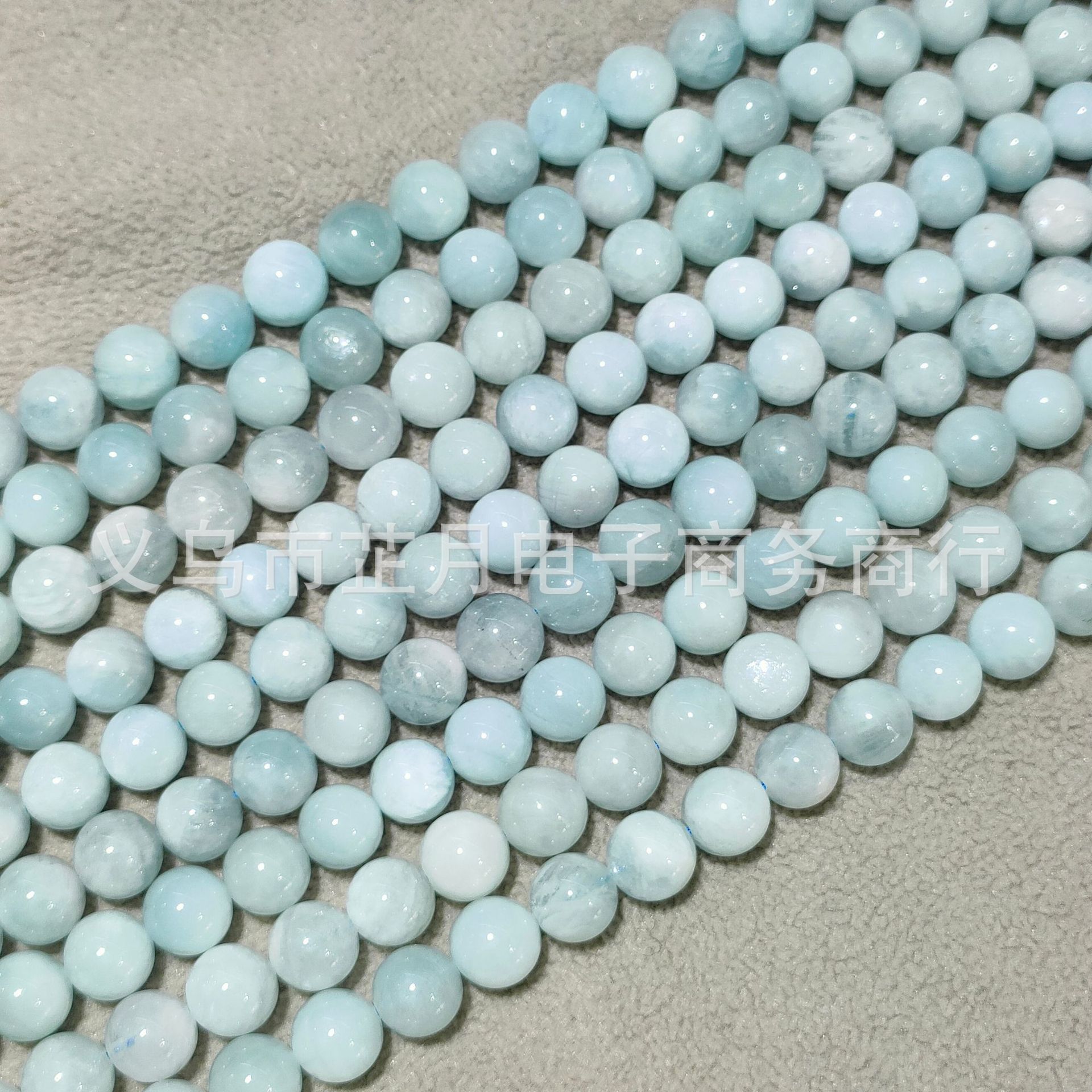 Aquamqrine Sea Blue Aventurine Bead DIY Jewelry Supply Loose Beads Dreamy Sea Blue Round Beads Semi-Finished Wholesale