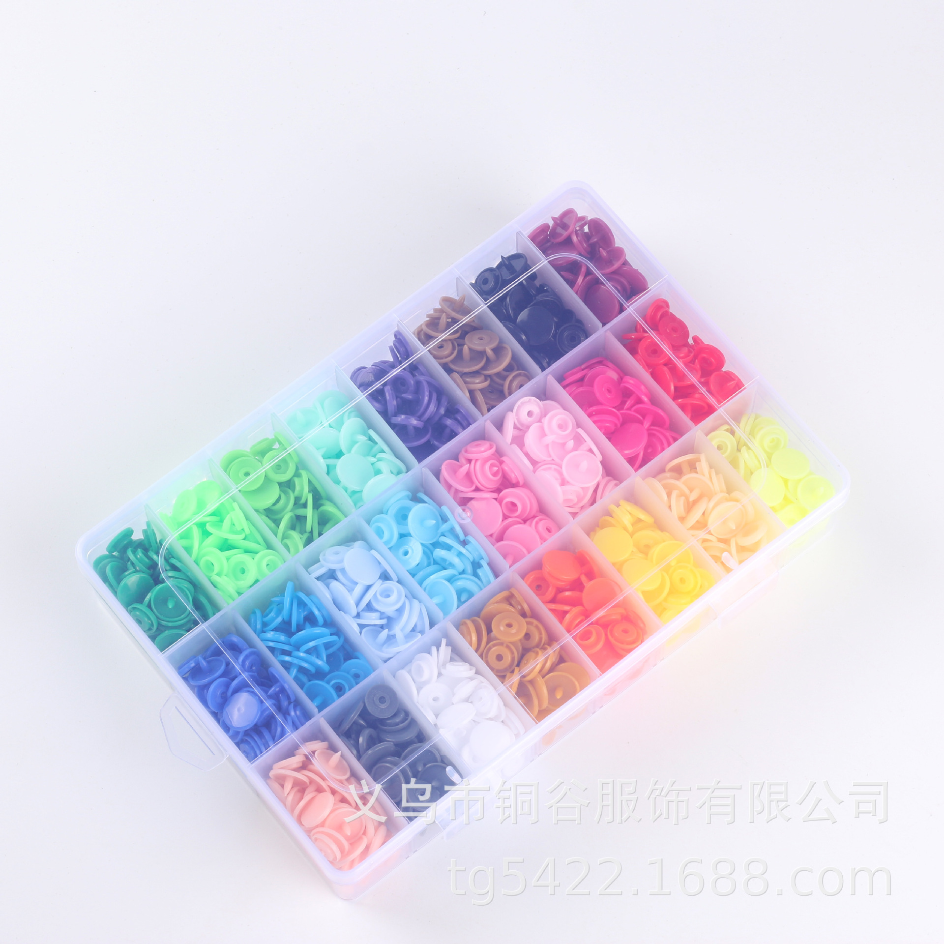 Caja de plástico de cuatro cierre 100 juegos de resina transfronteriza de cuatro cierre T5 color de cuatro cierre