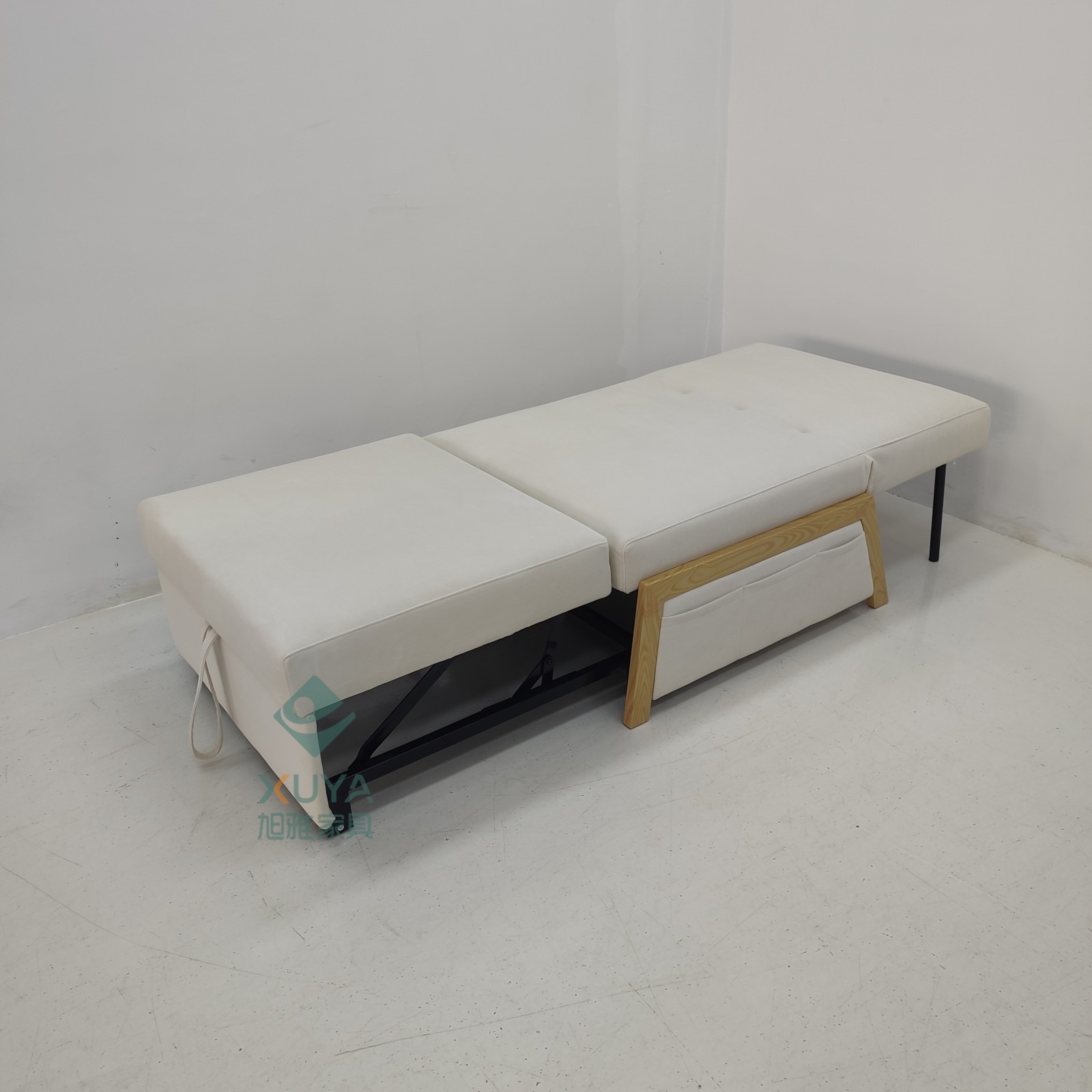 Sofá cama de una sola persona plegable multifuncional, sala de estar balcón, almuerzo sin lavado, sofá cama de tela de tecnología