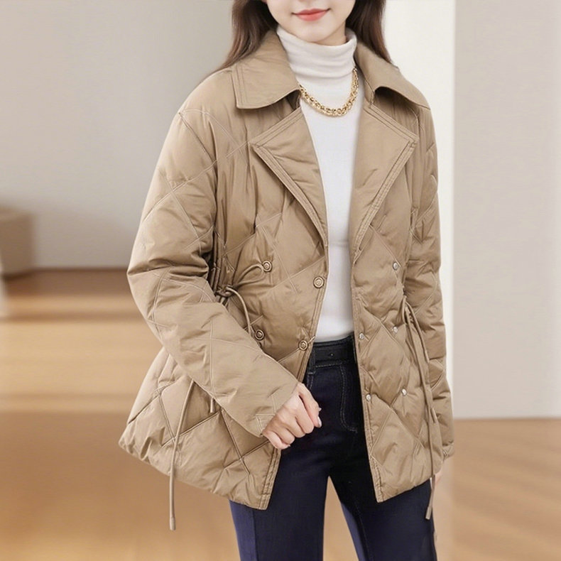 Women's Winter down Jacket, New Short Style, New Chinese Style, Chanel-Inspired, Lightweight Duck down Coat, Pinghu Women's Winter down Jacket, New Short Style, New Chinese Style, Chanel-Inspired, Lightweight Duck down Coat, Pinghu