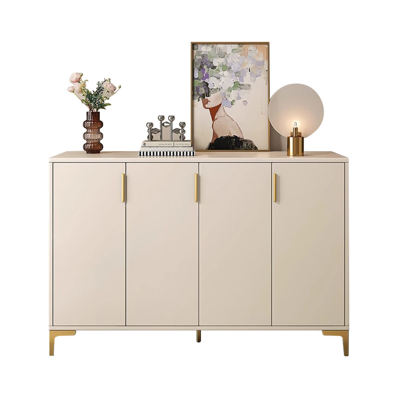Pequeño gabinete de zapatos de viento crema nuevo tipo 2025 gabinete de almacenamiento de puerta doméstica integrado contra la pared pasillo interior rack de zapatos image 6