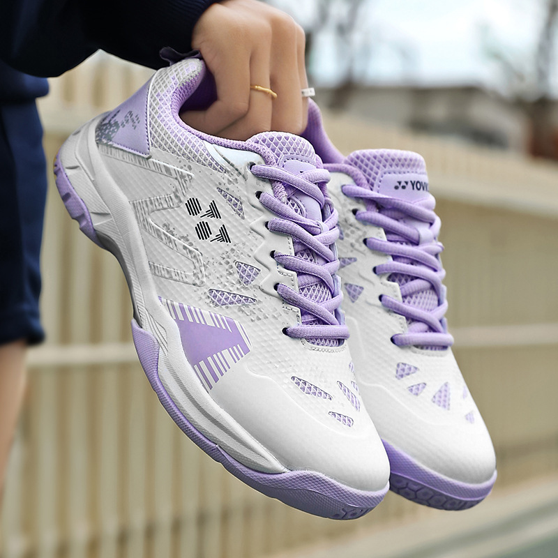 High-Quality Professional Competition Training Badminton Shoes, Ultra-Fiber Comfortable Tennis Shoes, Women's High-End Sports Badminton Shoes