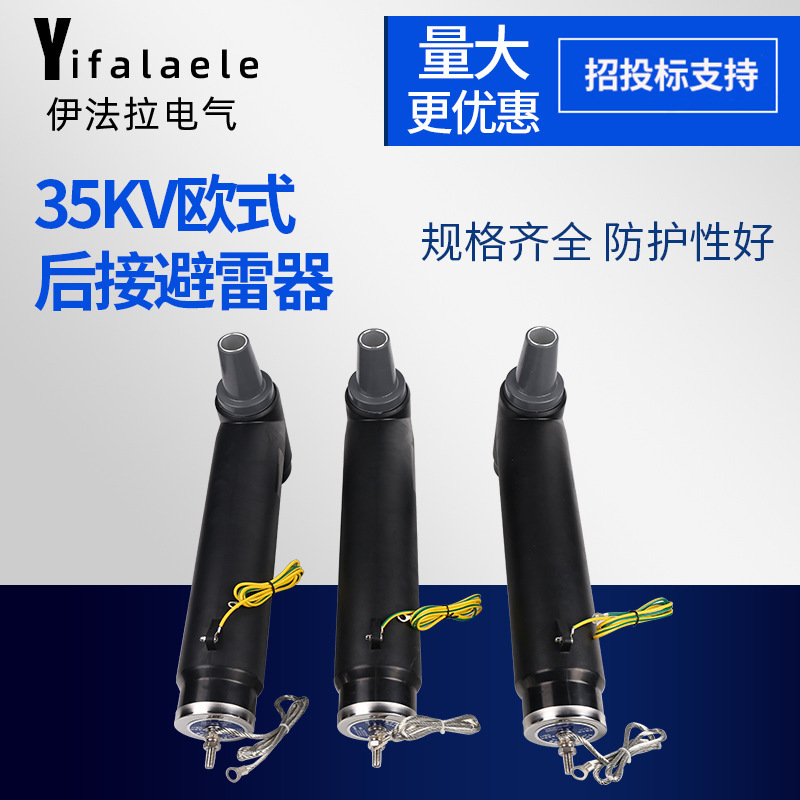 源头厂家35KV欧式后接避雷器欧式分支箱分支接头环网柜避雷器