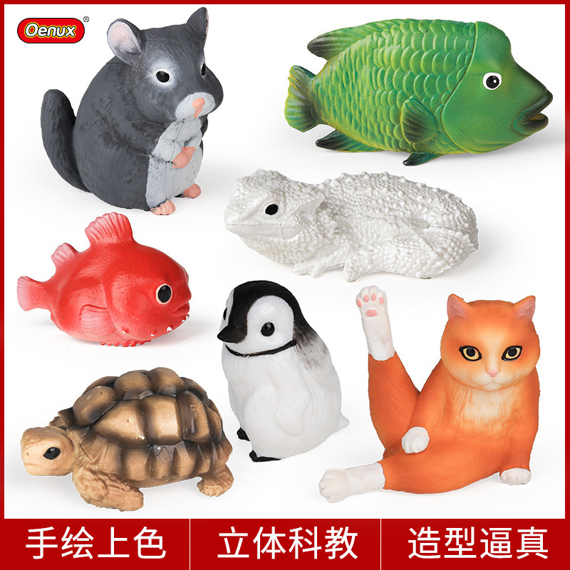 Cross-Border Realistic Animal Models: Chinchilla, Orange Cat, Penguin, Tortoise, Goby, Gecko, Salamander, Bearded Dragon Toys Cross-Border Realistic Animal Models: Chinchilla, Orange Cat, Penguin, Tortoise, Goby, Gecko, Salamander, Bearded Dragon Toys