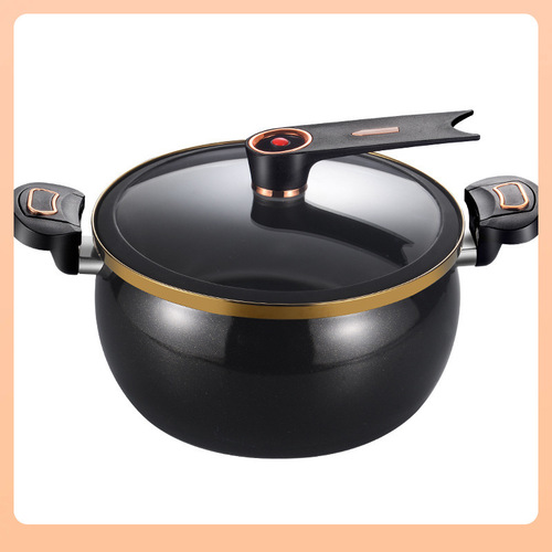 ✅ Enamel Ceramic Pot Micro-pressure Soup Pot Household Multi-functional Large Capacity Braising, Stewing, and Simmering Pot