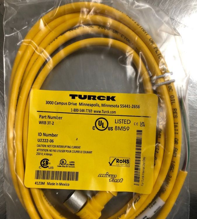 Turck Connectivity 单端连接线组 KB3T-2 ID:U2411-0德国原装进