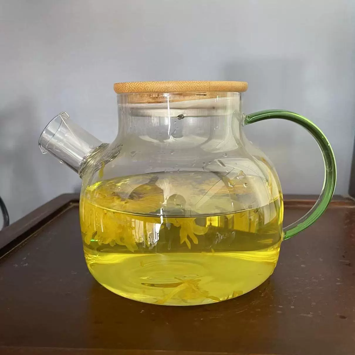 Glass teapot for home use, capacious set