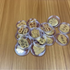 公主请发财金箔片暴富财库搞钱要紧好柿连连手机贴送人女礼品批发