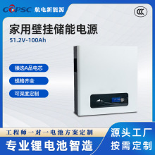 壁挂式储能电池太阳能光伏发电磷酸铁锂51.2V100Ah家庭高效储能