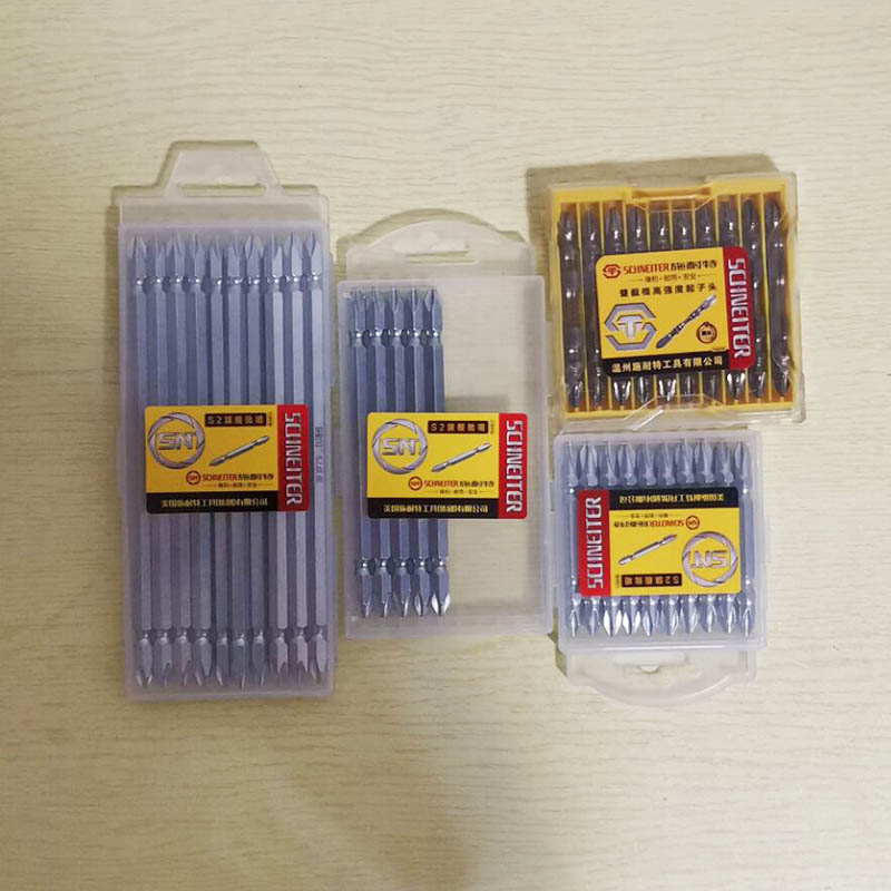 施耐特S2旗舰双头批咀十字批头电钻电动螺丝刀批头高强度起子头