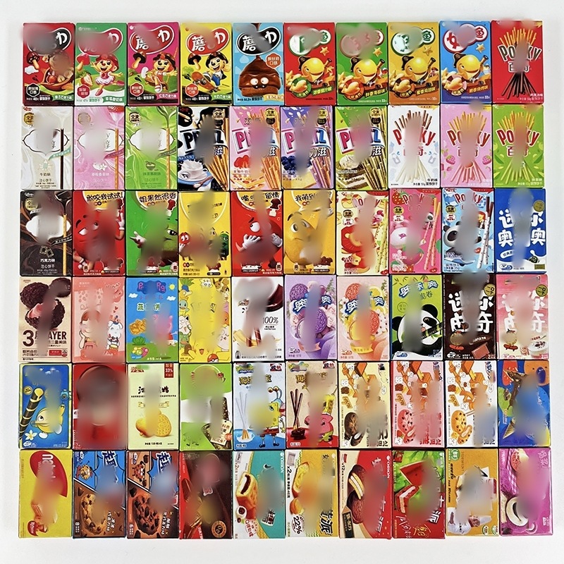 Cracker Box Mini New Product Convenience Store Micro Landscape Miniature Food Play Wholesale Decorative Doll House Wooden Block Jewelry Accessories