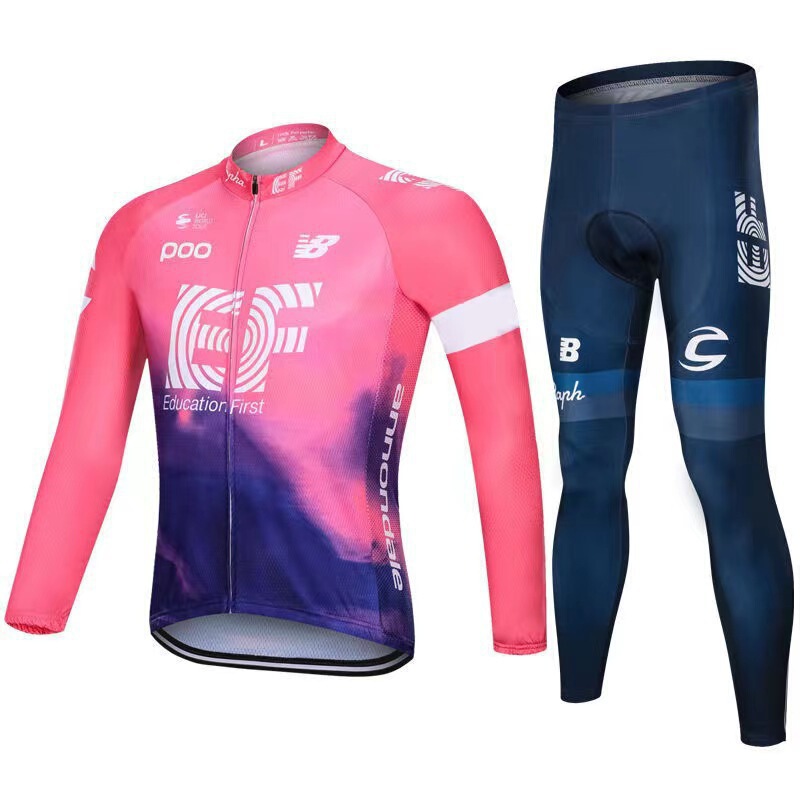 Cross-Border Hot Selling Tour De France Road Mountain Free Riding Long-Sleeved Breathable Cycling Sportswear Equipment