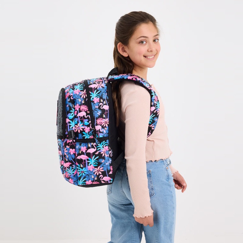 Australia smiggle mochila escolar mochila de gran capacidad mochila para estudiantes serie flamenco bolsa de comida caja de comida taza de agua bolígrafo