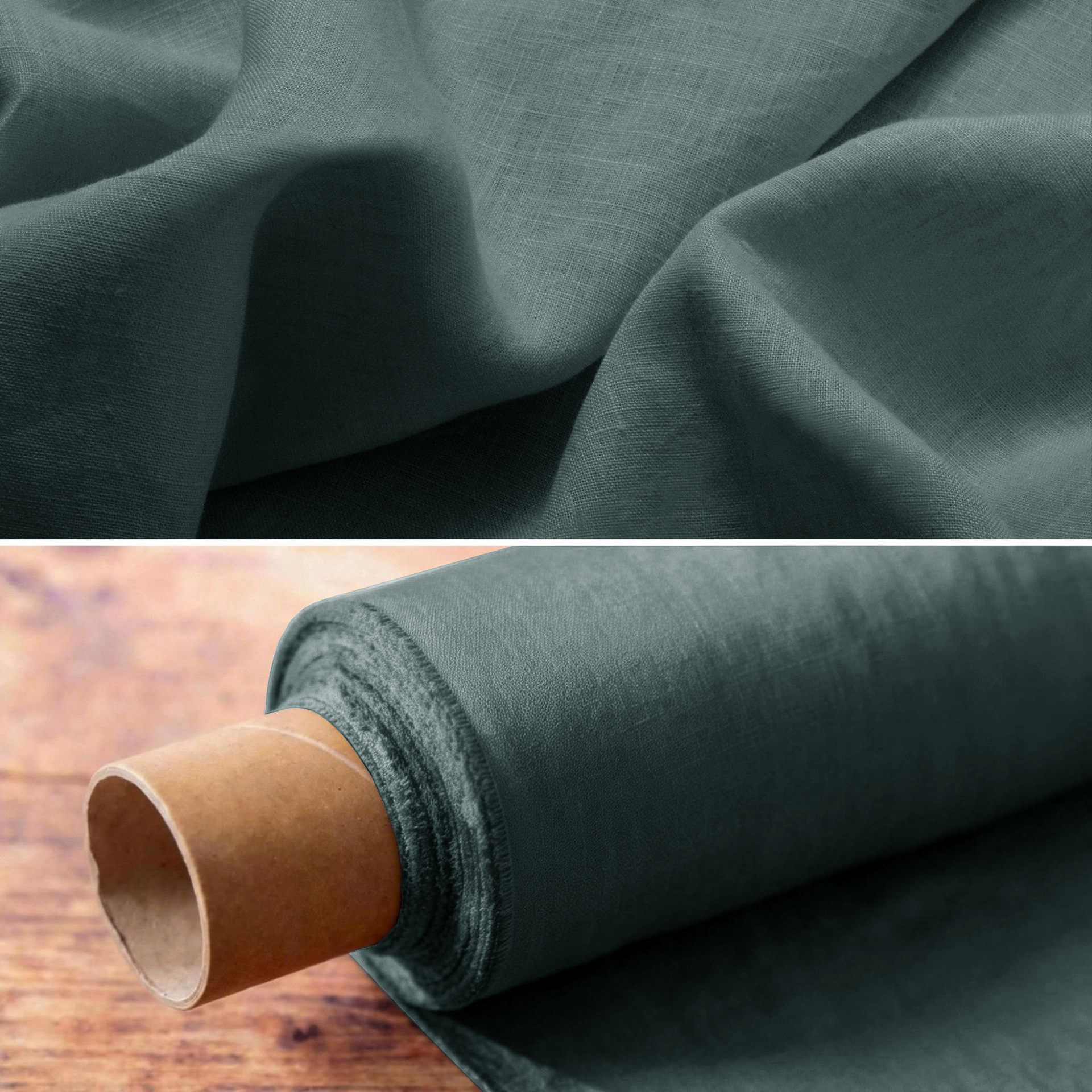 Tela de lino puro lavada con agua, tela de lino, tela de lino, mantel, textil para el hogar, ropa, 14 piezas de tela de lino de rocío de lluvia individuales y dobles