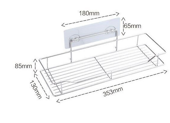 穴を開けない浴室の物置棚トイレの収納ステンレスの洗面器の壁の台所用品|undefined