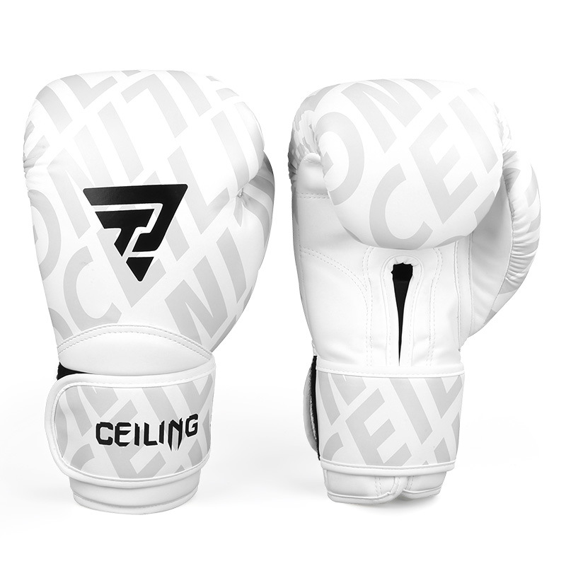 Guantes de boxeo de Ceiling Guantes de boxeo Adultos Hombres Sanda Guantes de lucha Muay Thai Profesional Boxeo juvenil