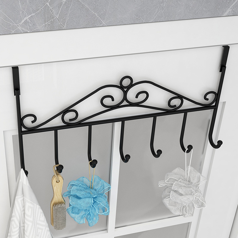 Hook and Rack for Hanging Clothes on Bedroom Door Without Screwing, Invisible Back Wall Mount Storage for Clothes and Hats