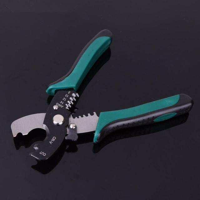 剥线钳多功能电工压线钳电缆剥皮工具电工接线拨线剪线钳子包邮