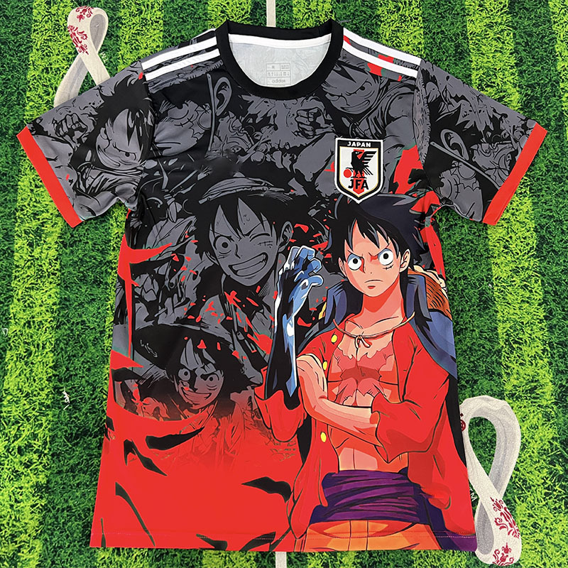 One Piece x adidas Japan Monkey D. Luffy Special Edition Jersey Red