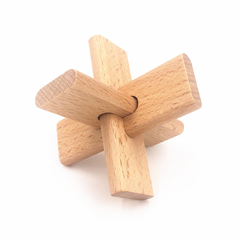 Weiweihu Puzzle Luban Lock Entrenamiento de pensamiento de habilidad práctica para niños Educación temprana Rompecabezas de resolución de bloques de construcción Juguetes educativos de madera maciza