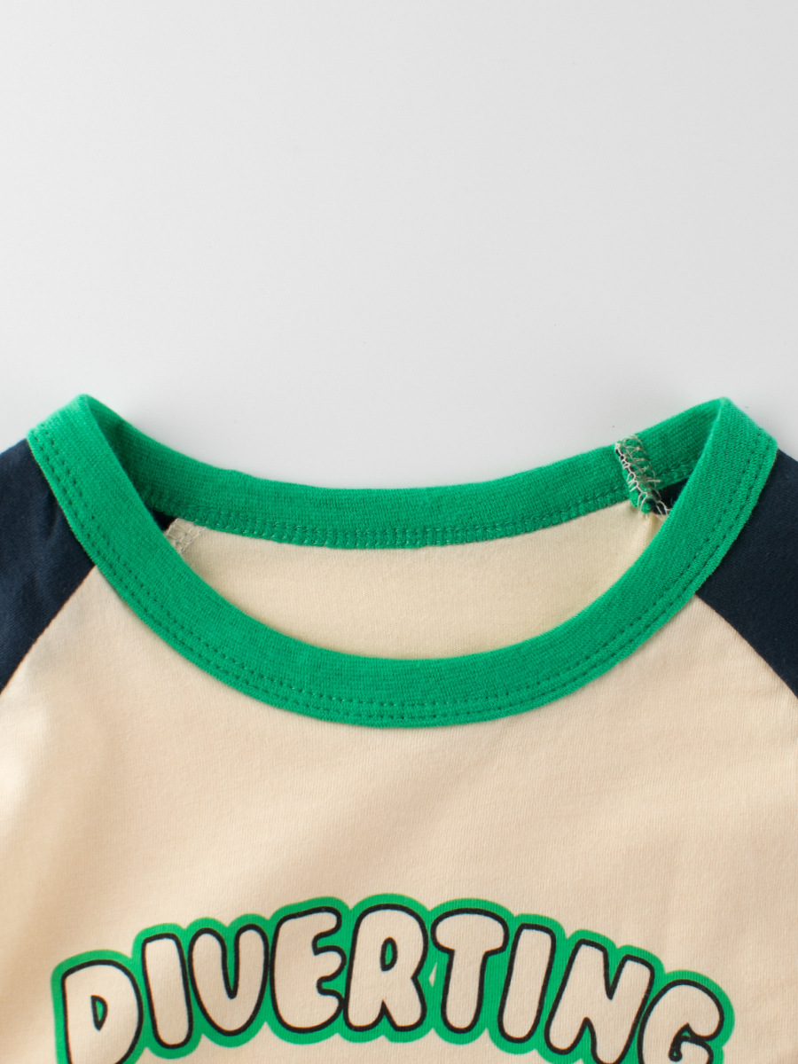 Ropa de verano 2025 para niños, ropa de bebé, camisetas de manga corta con dibujos animados para niños, ropa infantil transfronteriza al por mayor