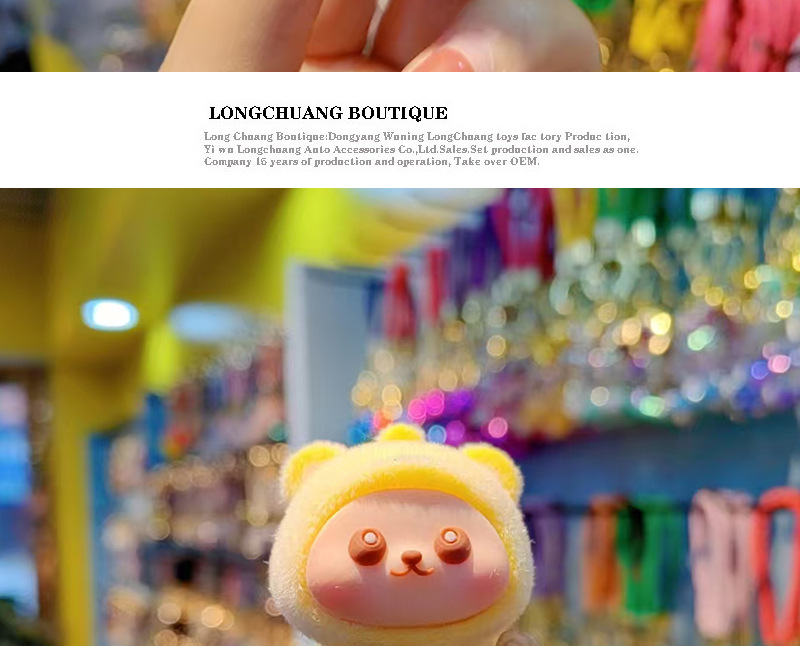 32g Weight Spring Ring Trigger Clasp Closure Clasp Closure Type Bag Pendant, Keychain Classification 1 Piece Quantity Daily, Street Occasion Resin, Flocking Material Animal, Cartoon Character Pattern Cute, Sweet Style 1 Piece Cute Sweet Animal Cartoon Character Resin Flocking Spring Ring Trigger Clasp Closure Bag Pendant Keychain 16