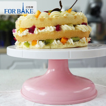 法焙客蛋糕裱花台矮款 塑料生日蛋糕裱花转 裱花转台防滑FB55102