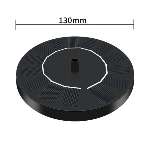Outdoor 16cm Solar Fountains Floating Bird Bath Basin Fountain Pump Pool Garden Courtyard Waterfall Fountain Light