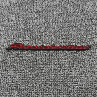 car stickers with President English – Car logo - standard-the-presidents-emblem-is-black-and-red