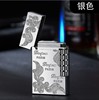 Internet celebrity windproof lighter inflatable creative personality high -end direct fire weapon men's engraving characters to send boyfriend tide