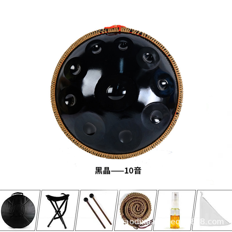 Instrumentos musicales Disco de mano Batería Handpan de grado profesional Disco de mano 440Hz 432HZ Tambor etéreo Tambor de lengua de acero Exclusión transfronteriza
