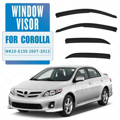 Rain shield – Blocks COROLLA Window visor - standard-packing-without-logo-corolla-corolla-mk10-e150-2007-2013-ps-no-bright-strip-rain-shield-corner-protection-packaging