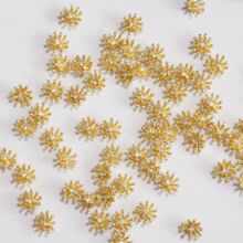 14mm仿铸铜花蕊花心diy手作饰品配件古风发簪步摇玉簪花材料批发