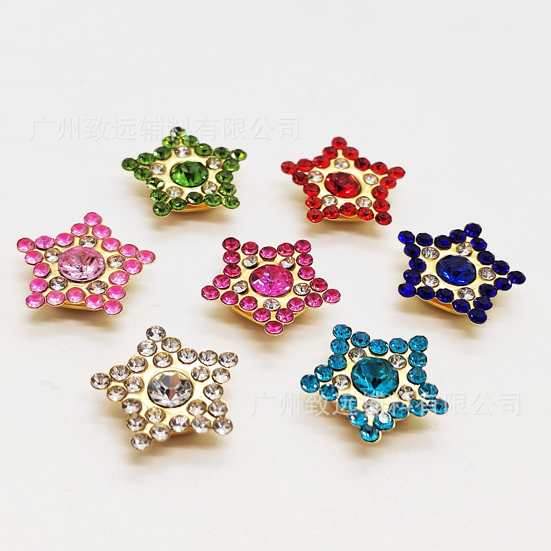 Adornos de diamantes de imitación en forma de estrella de cinco puntas de girasol de 15 mm, versátiles, súper brillantes, para bricolaje, accesorios de ropa, accesorios para vestidos de novia. image 6