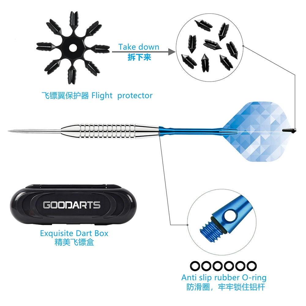 Профессиональные дротики GOODARTS, фуксия, набор, игрушка, 24 г, градиент
