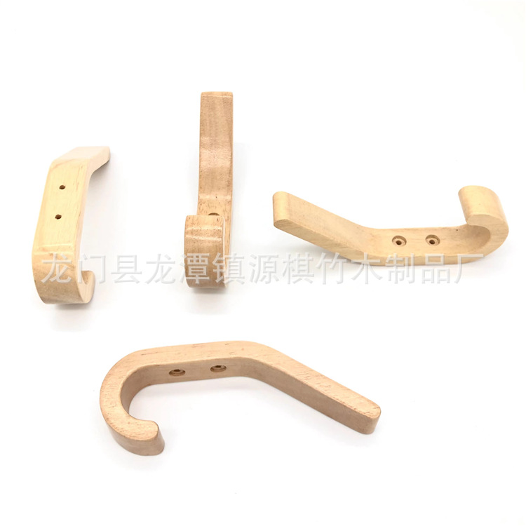 Gancho de madera maciza creativa abrigo de pared interior y sombrero gancho de madera gancho de pasillo gancho de almacenamiento simple suministro de gancho de abrigo