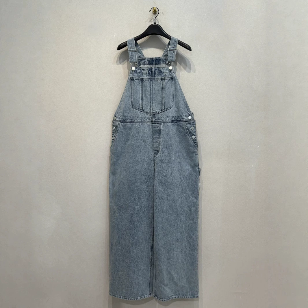 Сухие журавли весенние и летние американские уличные нейтральные буйские комбинезоны Li Ri широкие повседневные джинсы