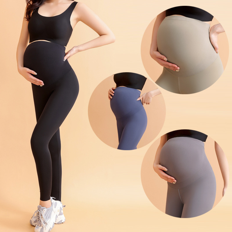 Wearing Sports Yoga Shark Pants Pregnant Women's Leggings 9-point Thin Belly Covering Pregnancy Sleep Belly Pants New Summer Thin Wearing Sports Yoga Shark Pants Pregnant Women's Leggings 9-point Thin Belly Covering Pregnancy Sleep Belly Pants New Summer Thin
