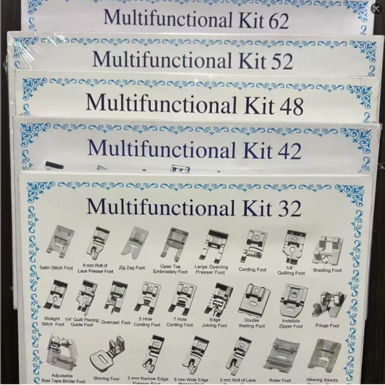 多功能家用缝纫机11件16件32件42件48件52件62件压脚套装配件