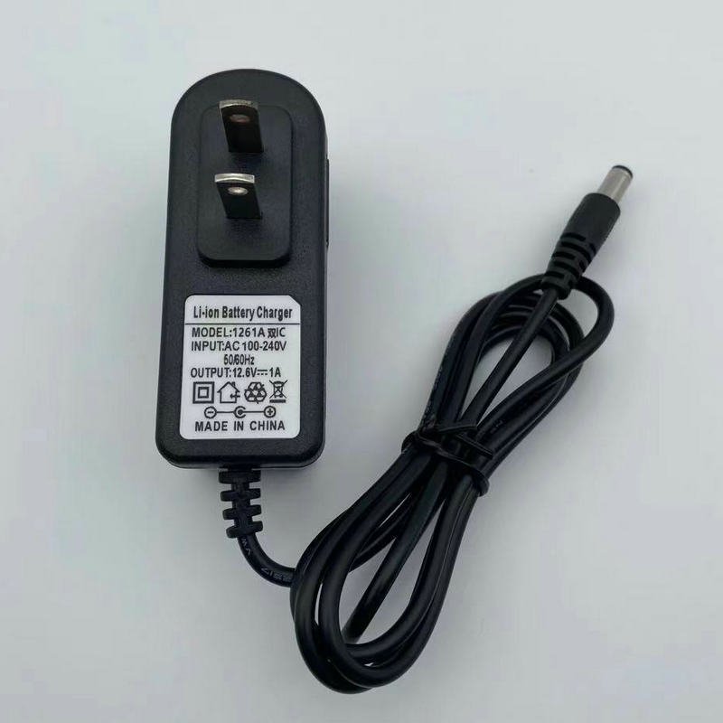 12.6v1aリチウム電池充電器ledライト電源アダプタ付き懐中電灯電動工具充電器|undefined