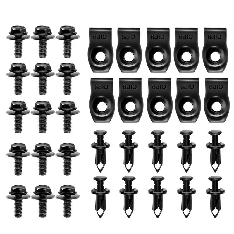 35pcs-Car-Body-Bolts-U-Nut-Cli