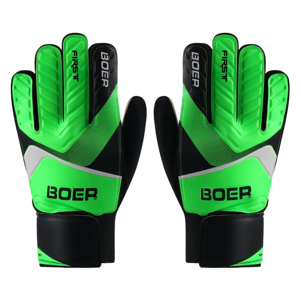 Boer entry-level children's goalkeeper gloves latex sticky non-slip gloves goalkeeper football gloves factory direct sales