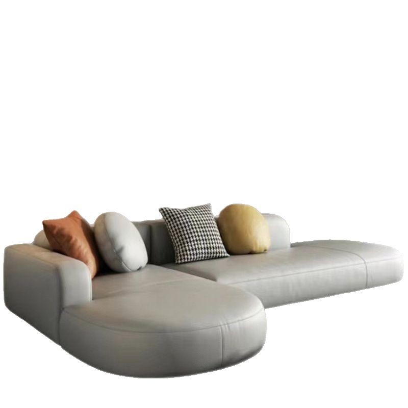 Sala de estar sofá de apartamento pequeño nórdico italiano minimalista hogar moderno ocio nuevo diseño sofá de tela de esquina grande