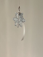 【穿梭於夢境】赴一場時空的約會 手作串珠掛件手機鏈少女心雪花