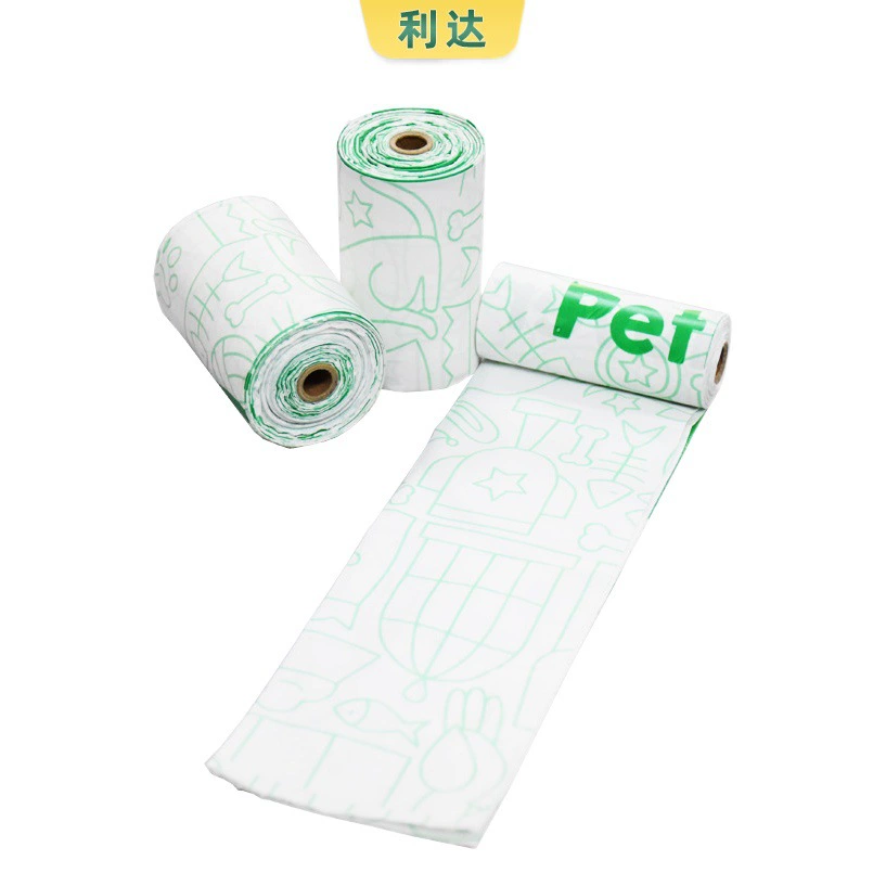 Биоразлагаемые пакеты для уборки за собаками, полностью биоразлагаемые утолщенные пакеты для собачьих отходов, пакеты для утилизации отходов животных из PLA