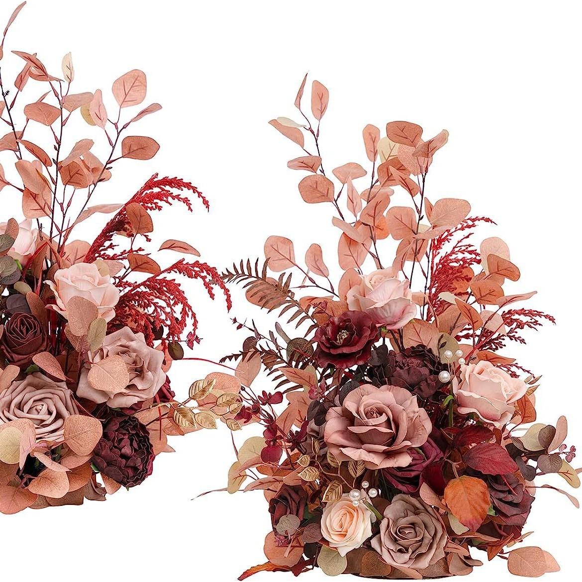 Amazon suministro directo de fábrica fiesta Festival la boda chimenea pasillo arco entrada decoración Fondo flor artificial ajuste