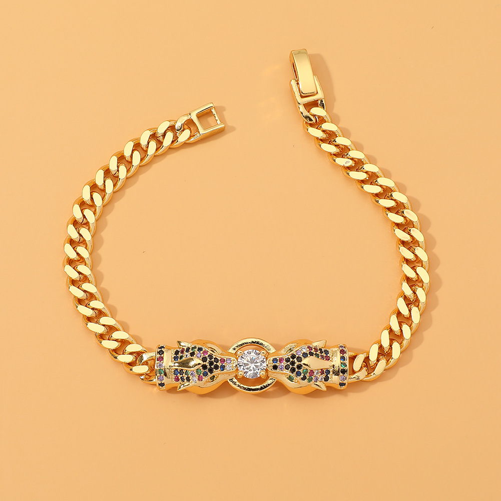 Fashion Animal Copper Gold Plated Zircon Bracelets