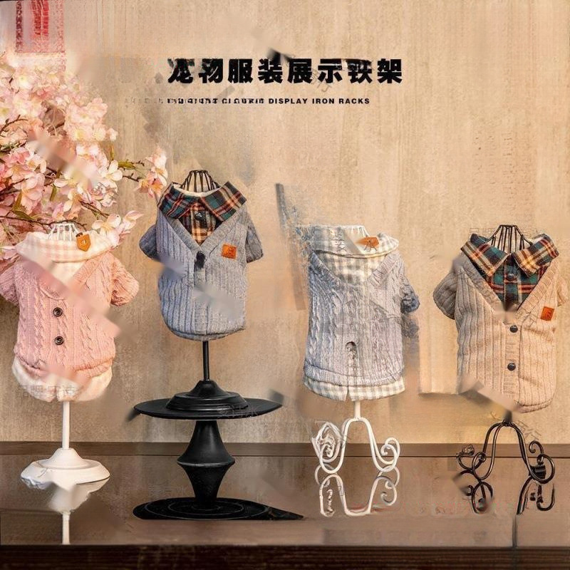 新款展架宠物猫咪狗模特衣服服装展示铁艺官方标配模型摆件衣架道|undefined