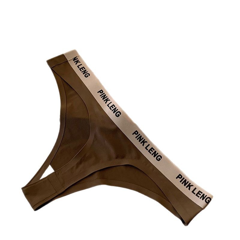 Enorme * Nuevo estilo sin costuras tanga de seda de hielo para mujer estilo delgado sin caderas calzoncillos sexy para mujer