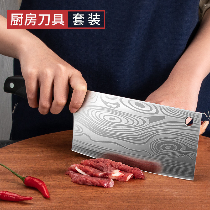 Cuchillo de cocina 2 - en - 1 conjunto completo de cocina doméstica cuchillo de cocina súper rápido cuchillo afilado conjunto de cuchillo de cocina único cuchillo de cocina